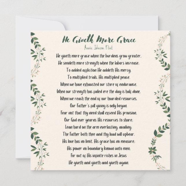 Cartão De Notas Ele Oferece Mais Carteira Simples Grace Square - G (Frente)