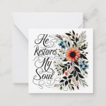 Ele restaura a minha alma floral