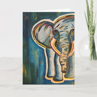 Cartão De Notas Elefante Notecard