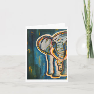 Cartão De Notas Elefante Notecard