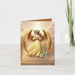 Cartão De Notas Elegant Angel adicionar mensagem