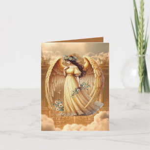 Cartão De Notas Elegant Angel adicione sua mensagem 