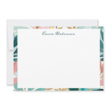 Elegant Leaf Pattern Personalized