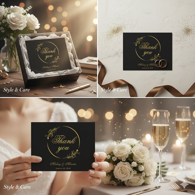 Cartão De Notas Elegant Minimalist Thank You Card for Every Occasi (Elegant Minimalist Thank You Card for Every Occasion)