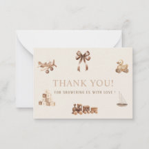 Elegant Watercolor Nursery Beige Toys Baby shower