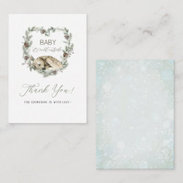 Cartão De Notas Elegante Bebê de Aquarela é frio fora de Baby sh