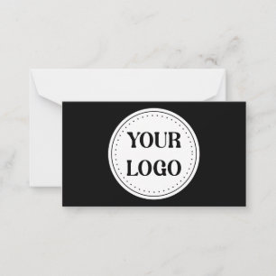 Cartão De Notas Elegante, contemporâneo, polido e personalizável.