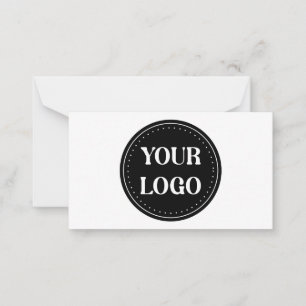 Cartão De Notas Elegante, contemporâneo, polido e personalizável