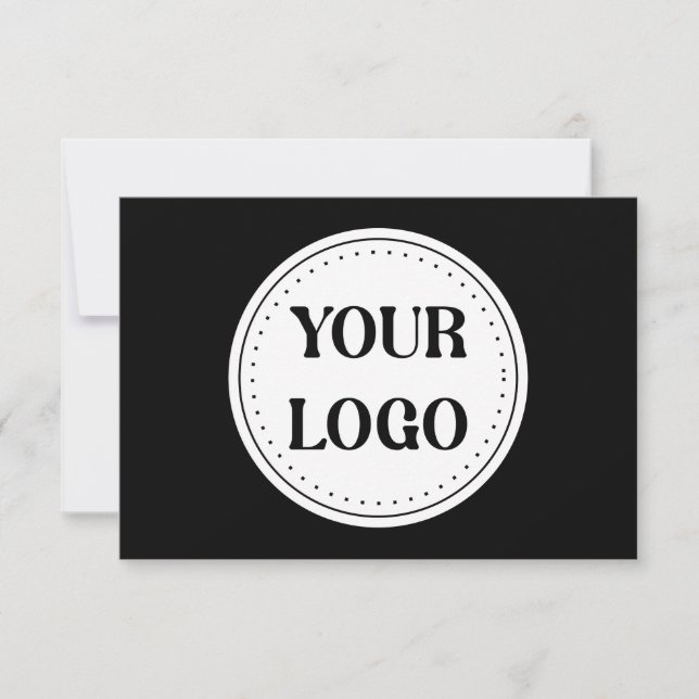 Cartão De Notas Elegante, contemporâneo, polido e personalizável. (Frente)