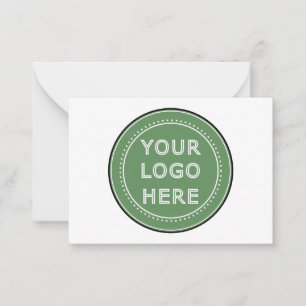 Cartão De Notas Elegante, contemporâneo, polido e personalizável.