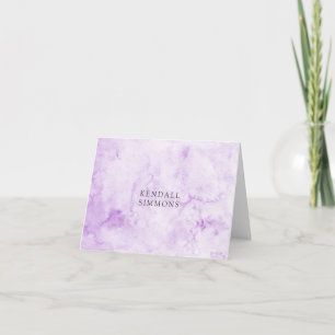 Cartão De Notas Elegante de Aquarela Puro