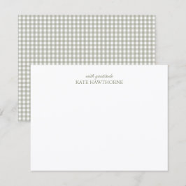 Cartão De Notas Elegante Minimalista Personalizada Ginga Verde Sag