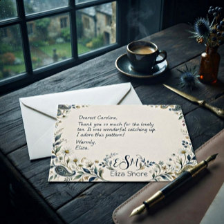 Cartão De Notas Elegante paisley e margaridas floral personalizado