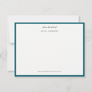 Cartão De Notas Elegante personalizado
