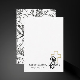 Cartão De Notas Elegante Simples Moderno Minimalista Feriado de Pá