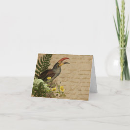 Cartão De Notas Elegante Tropical