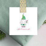 Cartão De Notas Elf em Pink Flamingo Bahama Camisa Mini Natal<br><div class="desc">Desejo aos amigos e à família um Natal de praia com o meu divertido e único cartão de saudação de temas tropicais num tamanho pequeno. Este mini pacote de cartas de Natal bonito apresenta meu gnomo original de Papais noeis de aquarela em um trabalho de arte de camisa de flamingo...</div>