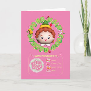 Cartão De Notas Elf o Filme   Quatro grupos principais de Comidas