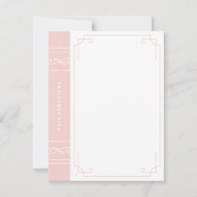 Cartão De Notas Em Impressão Stationery - Bubblegum (Frente)