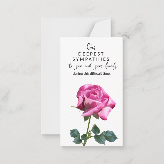 Cartão De Notas Em Memória Simpatia Memorial Angel florist Card (Frente)