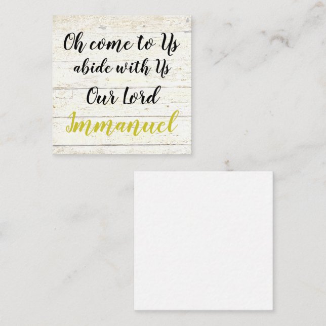 Cartão De Notas Emanuel  (Frente/Verso)