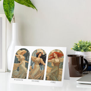 Cartão De Notas Empoderamento feminino AI Gen Três Pontos Fortes