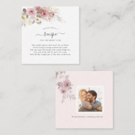 Cartão De Notas Encl de Solicitação de Rosa de Rosa Dusty de Cor W