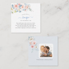 Cartão De Notas Encl de Solicitação de Rosas Rosa Rosa para Blush 