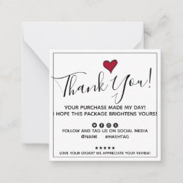 Cartão De Notas Encomenda Obrigado Comprar Meu Dia