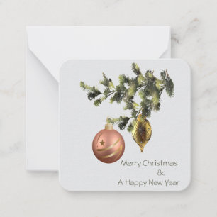 Cartão De Notas enfeites de Natal