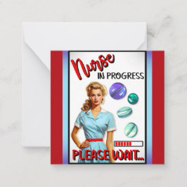 Cartão De Notas Enfermeira Bonita Nostálgica Pin-up Enfermeira Em