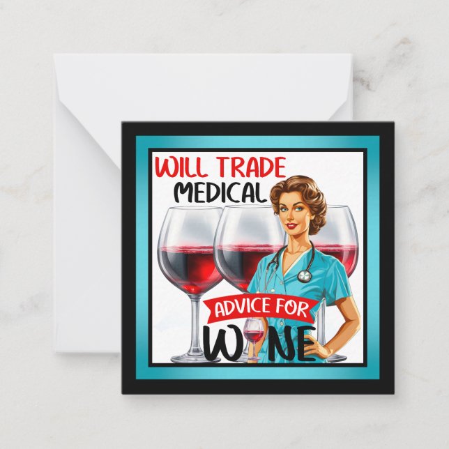 Cartão De Notas Enfermeira Nostálgica Cuta Pinup Comercializará Co (Frente)