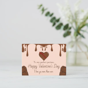 Cartão De Notas Engraçado Eu Adoro O Dia de os namorados De Pet De