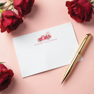 Cartão De Notas Entrega Especial do Dia dos Namorados Caminhão Ver