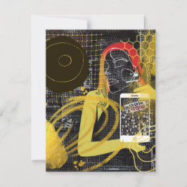 Cartão De Notas Enviando mensagens para amigos