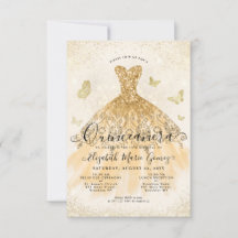 Equilíbrio Dourado Amarelo-Luz Glitter Quinceanera