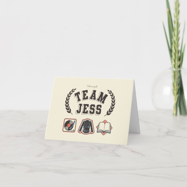 Cartão De Notas Equipe Jess Gilmore Girls Design (Frente)