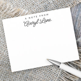 Cartão De Notas Escritório Personalizado de Leitura de Script Simp