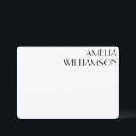 Cartão De Notas Escritório Personalizado Preto da Vintage Art Deco<br><div class="desc">Placa de Nota de Papel Personalizado Preto de Arte Vintage Deco</div>