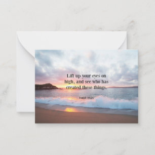 Cartão De Notas Escritura, Isaiah 40:26