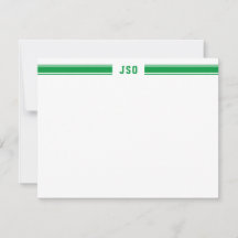 Esportivo Stripes Monograma Verde e Branco Masculi