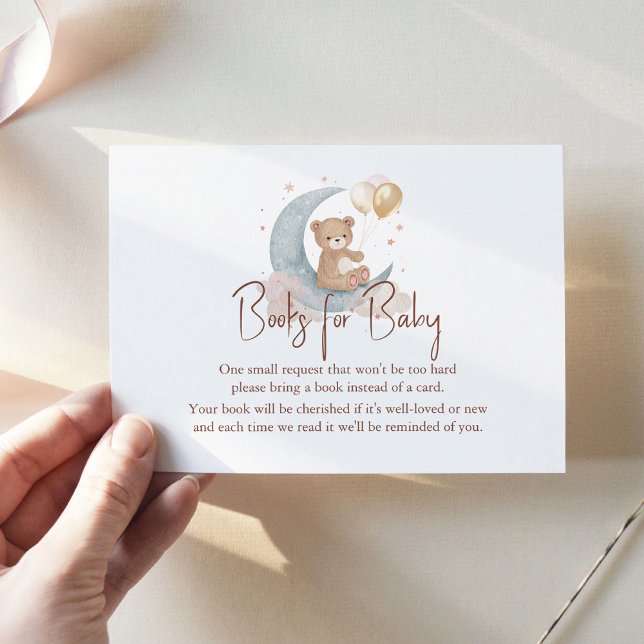 Cartão De Notas Estamos Sobre Os Livros Do Urso Da Lua Para Bebê (Criador carregado)