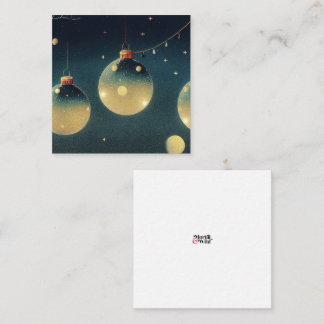 Cartão De Notas Estilo de Impressão de tela do Enfeites de natal