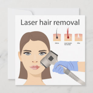 Cartão De Notas Estrutura de remoção de cabelo laser