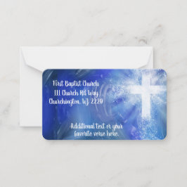 Cartão De Notas Etiqueta de devolução de igreja personalizada