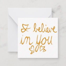 Cartão De Notas Eu acredito em você Namorados