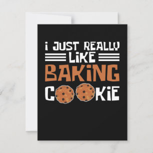 Cartão De Notas Eu realmente gosto de fazer biscoitos