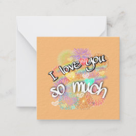 Cartão De Notas eu te amo