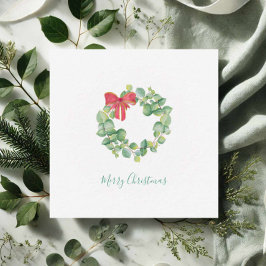 Cartão De Notas Eucalyptus Wreath Watercolor - Grátis