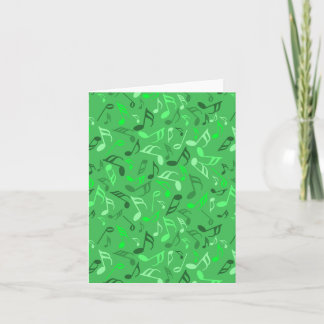 Cartão De Notas EV____Music Notes Verde